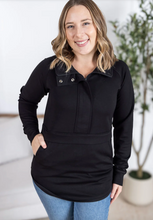 Load image into Gallery viewer, Pre-Order Mia Scuba Halfzip - Black
