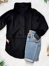 Load image into Gallery viewer, Pre-Order Mia Scuba Halfzip - Black