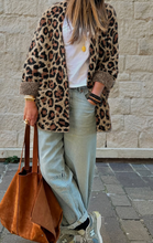 Load image into Gallery viewer, Pre-Order Brown Leopard Open Casual Cardigan