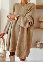 Load image into Gallery viewer, Pre-Order Oversize Drop Shoulder Slouchy Sweater Dress