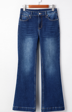 Load image into Gallery viewer, Pre-Order Blue Western Stitch Patched Pocket Bootcut Jeans