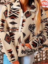 Load image into Gallery viewer, Pre-Order Western Aztec Half Zip Plush Sweatshirts