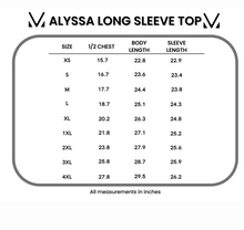 Load image into Gallery viewer, Pre-Order Black Alyssa Long Sleeve Top