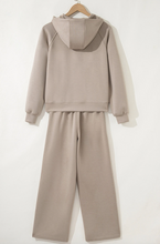 Load image into Gallery viewer, Pre-Order Half Zip Thumbhole Sleeve Hoodie Active Pants 2pcs Outfit