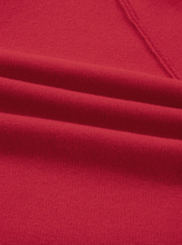 Load image into Gallery viewer, Pre-Order Fiery Red Collared Button Front Wrapped Cardigan Jacket