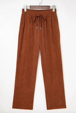 Load image into Gallery viewer, Pre-Order Drawstring Elastic Waist Casual Corduroy Pants