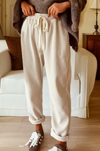 Load image into Gallery viewer, Pre-Order Drawstring Elastic Waist Casual Corduroy Pants