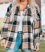 Load image into Gallery viewer, Pre-Order Plaid Print Buttoned Shirt Jackets