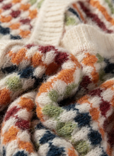 Load image into Gallery viewer, Pre-Order Multicolour Dotty Pattern Knit Button Front V Neck Sweater Cardigan