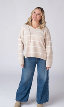 Load image into Gallery viewer, Pre-Order Maddie Striped Hoodie - Natural