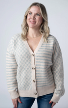 Load image into Gallery viewer, Pre-Order Pattern Mix Neutral Cardigan