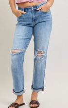 Load image into Gallery viewer, Pre-Order Judy Blue Distressed Boyfriend Jeans