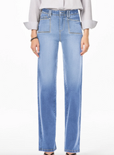 Load image into Gallery viewer, Pre-Order Dusk Blue Loose Straight Leg Cropped High Waist Jeans