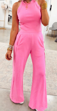 Load image into Gallery viewer, Pre-Order Sachet Pink Slim Ribbed Tank Top and Sweatpants Set