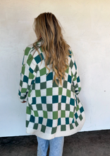 Load image into Gallery viewer, Pre-Order ST PATTY CHECKER CLOUD CARDIGAN