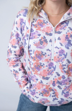 Load image into Gallery viewer, Pre-Order HalfZip Hoodie - Purple Abstract