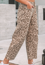 Load image into Gallery viewer, Pre-Order Khaki Leopard Print Straight Loose Jeans