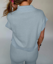 Load image into Gallery viewer, Pre-Order Half Zip Polo Tee Casual Pant Set