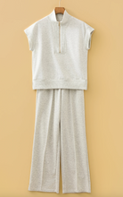 Load image into Gallery viewer, Pre-Order Half Zip Polo Tee Casual Pant Set