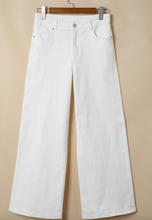 Load image into Gallery viewer, Pre-Order White Solid Color Loose Casual Jeans