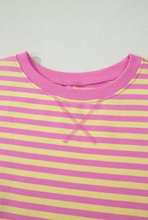 Load image into Gallery viewer, Pre-Order  Stripe Loose Short Sleeve Top and Skirt Sets