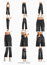 Load image into Gallery viewer, Pre-Order Washed Utility Pocket Cropped Denim