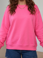 Load image into Gallery viewer, Pre-Order Sachet Pink Slogan Print Round Neck Long Sleeve Sweatshirt