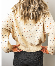Load image into Gallery viewer, Pre-Order Beige Geometric Print Button Front Long Sleeve Regular Fit Cardigan