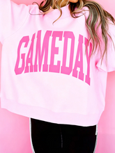 Load image into Gallery viewer, Pre-Order PINK Checkered Print High Neck Baggy Sweatshirts