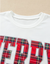 Load image into Gallery viewer, Pre-Order Red Plaid MERRY Holiday Long Sleeve Top and Shorts Set