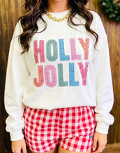 Load image into Gallery viewer, Pre-Order White Christmas Slogan Round Neck Long Sleeve Sweatshirt