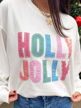 Load image into Gallery viewer, Pre-Order White Christmas Slogan Round Neck Long Sleeve Sweatshirt
