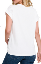 Load image into Gallery viewer, Cotton Folded Sleeve T-Shirts