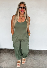 Load image into Gallery viewer, Black Friday SALE All Set Tank Romper-Army Green