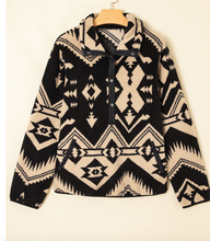 Load image into Gallery viewer, Pre-Order Western Aztec Half Zip Plush Sweatshirts