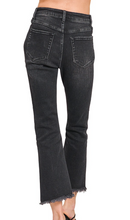 Load image into Gallery viewer, Pre-Order High Rise Straight Raw Hem Cropped Denim Pants