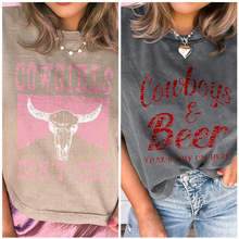 Load image into Gallery viewer, Pre-Order Western Graphic Mineral Wash Tank Tops