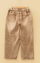 Load image into Gallery viewer, Pre-Order Acid Wash Barrel Fit Denim Pants with Waist String