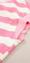 Load image into Gallery viewer, Pre-Order Stripe Cap Sleeve Shift T Shirt Dresses