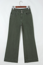 Load image into Gallery viewer, Pre-Order Pink 2-Button High Waist Flared Bottom Jeans