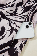 Load image into Gallery viewer, Ready to Ship Black Abstract Print Open Back Boho Loose Maxi Sundress