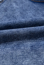 Load image into Gallery viewer, Ready to Ship Dusk Blue Sleeveless U Neck Patched Pocket Denim Romper