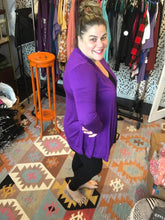 Load image into Gallery viewer, Purple Drapey Cardigan
