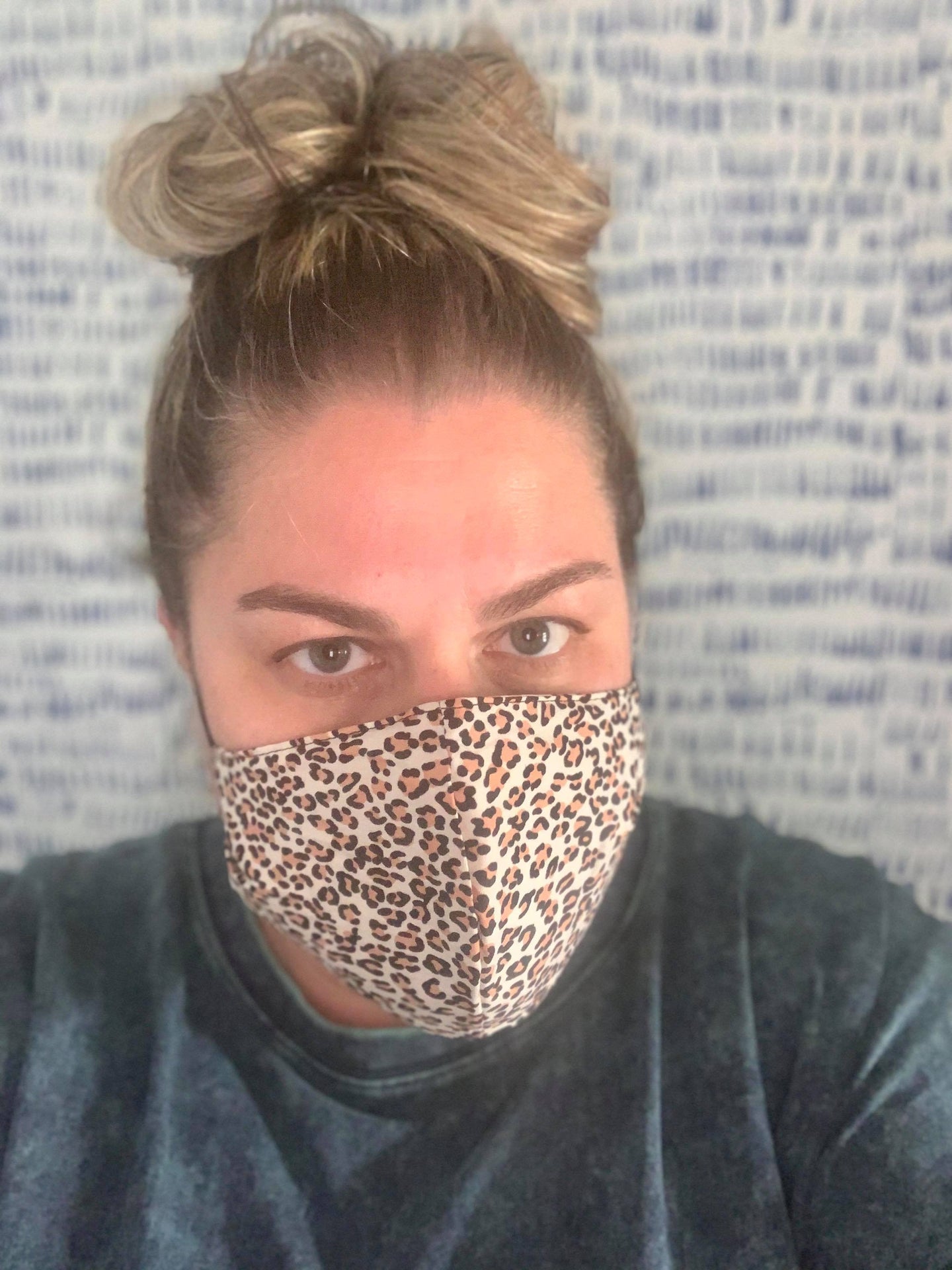 100% Cotton Leopard Print Facemask