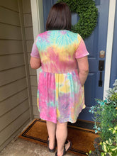 Load image into Gallery viewer, Tie Dye Empire Waist Dress