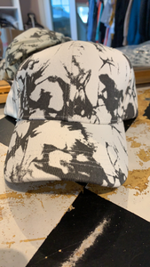 White & Gray Tie Dye Hat