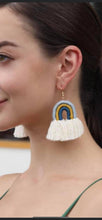 Load image into Gallery viewer, Rainbow Tassel Earrings