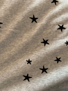 Gray Heathered Star Tunic Sweatshirt