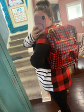 Load image into Gallery viewer, Buffalo Plaid Backpack
