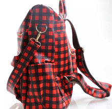 Load image into Gallery viewer, Buffalo Plaid Backpack